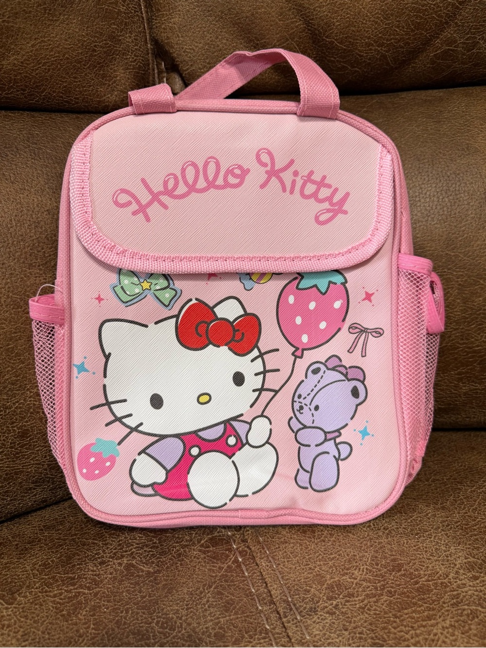 Hello Kitty Pink and Red Kids Tote Lunch Bag